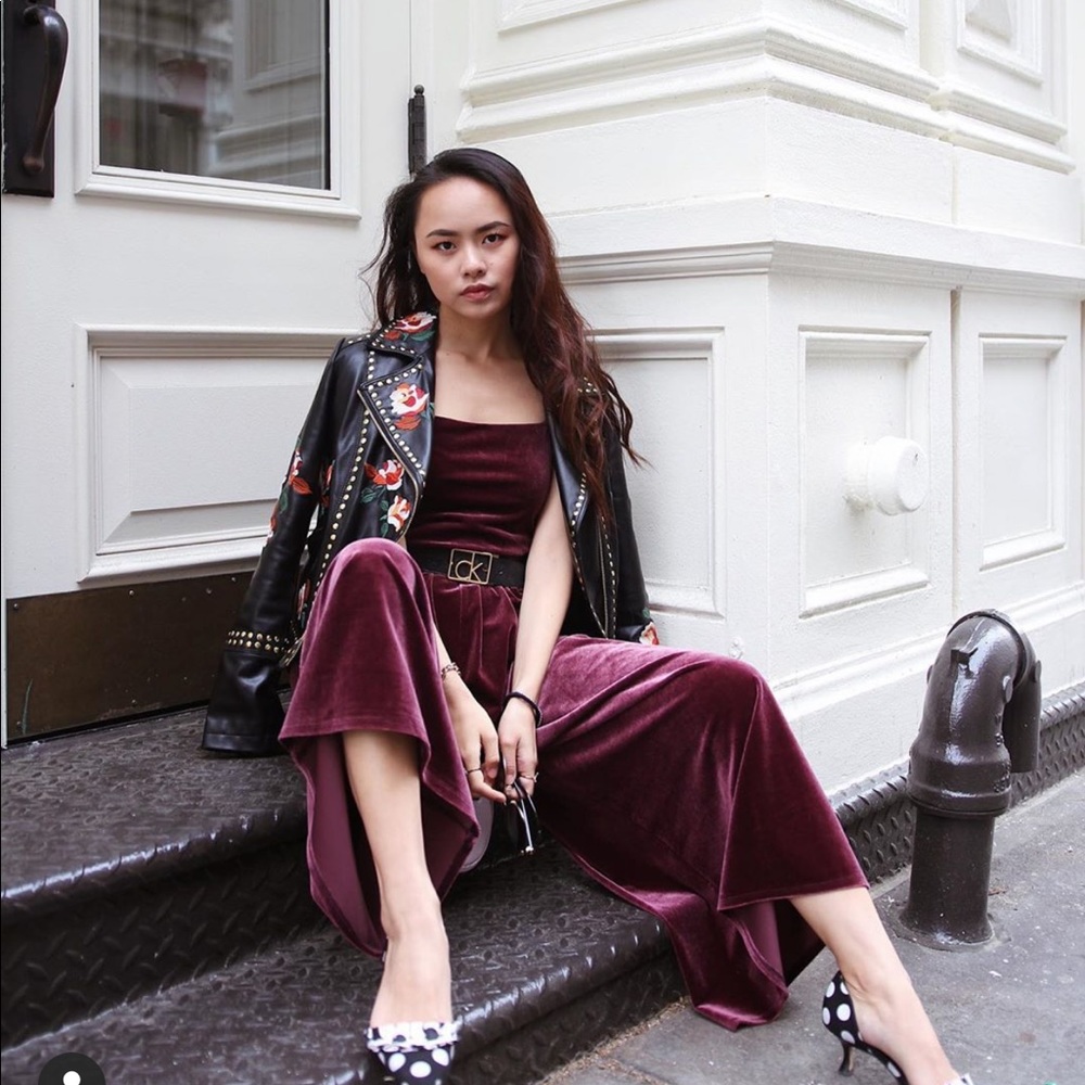 Cordoroy burgundy bodysuit/jumpsuit/overall -urban